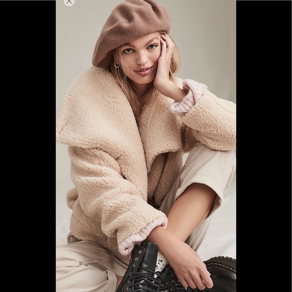 Free People Izzy Wrap Teddy Jacket